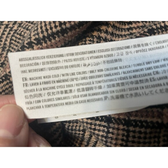 Abercrombie & Fitch Plaid Jacket Shacket Women sz M Oversize Long Sleeve Button - Picture 12 of 13